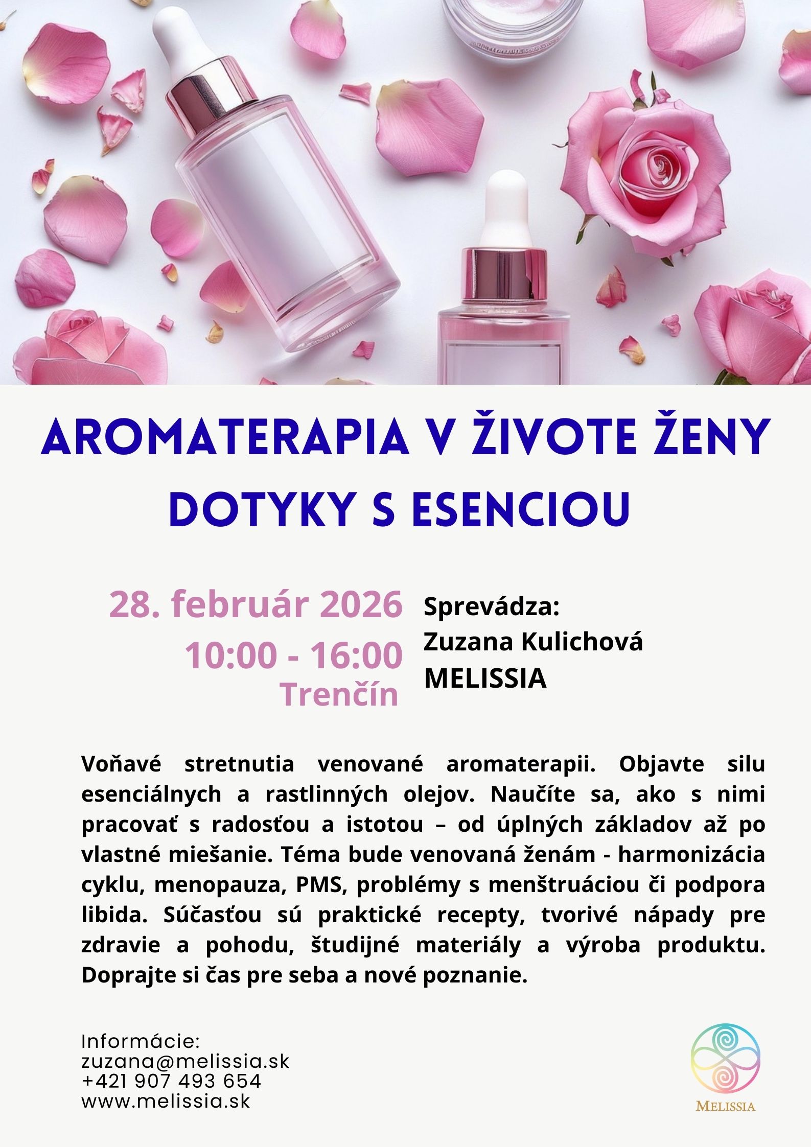 zazitkova aromaterapia, esencialne oleje, melissia TN