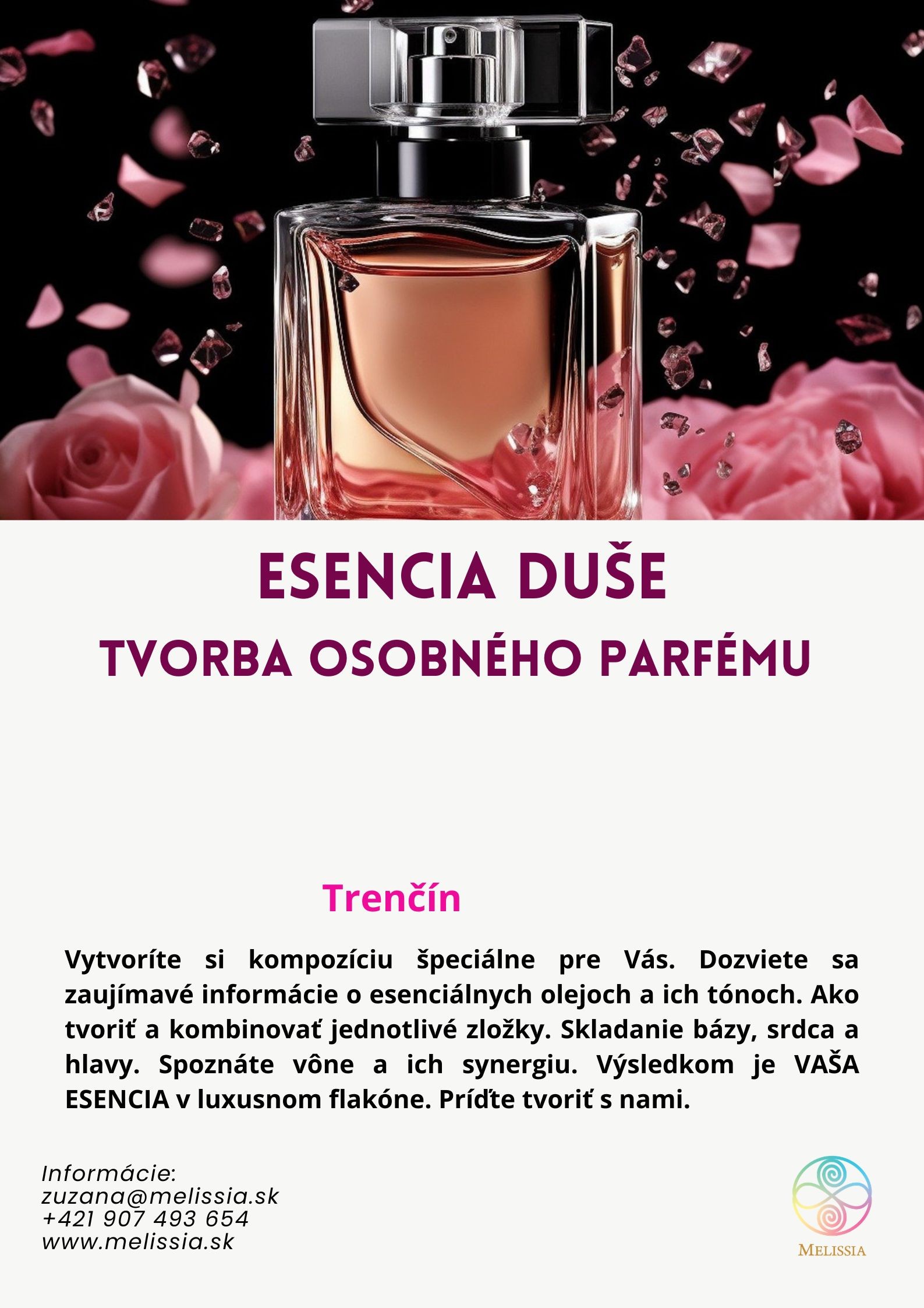 zazitkova aromaterapia, esencialne oleje, melissia TN
